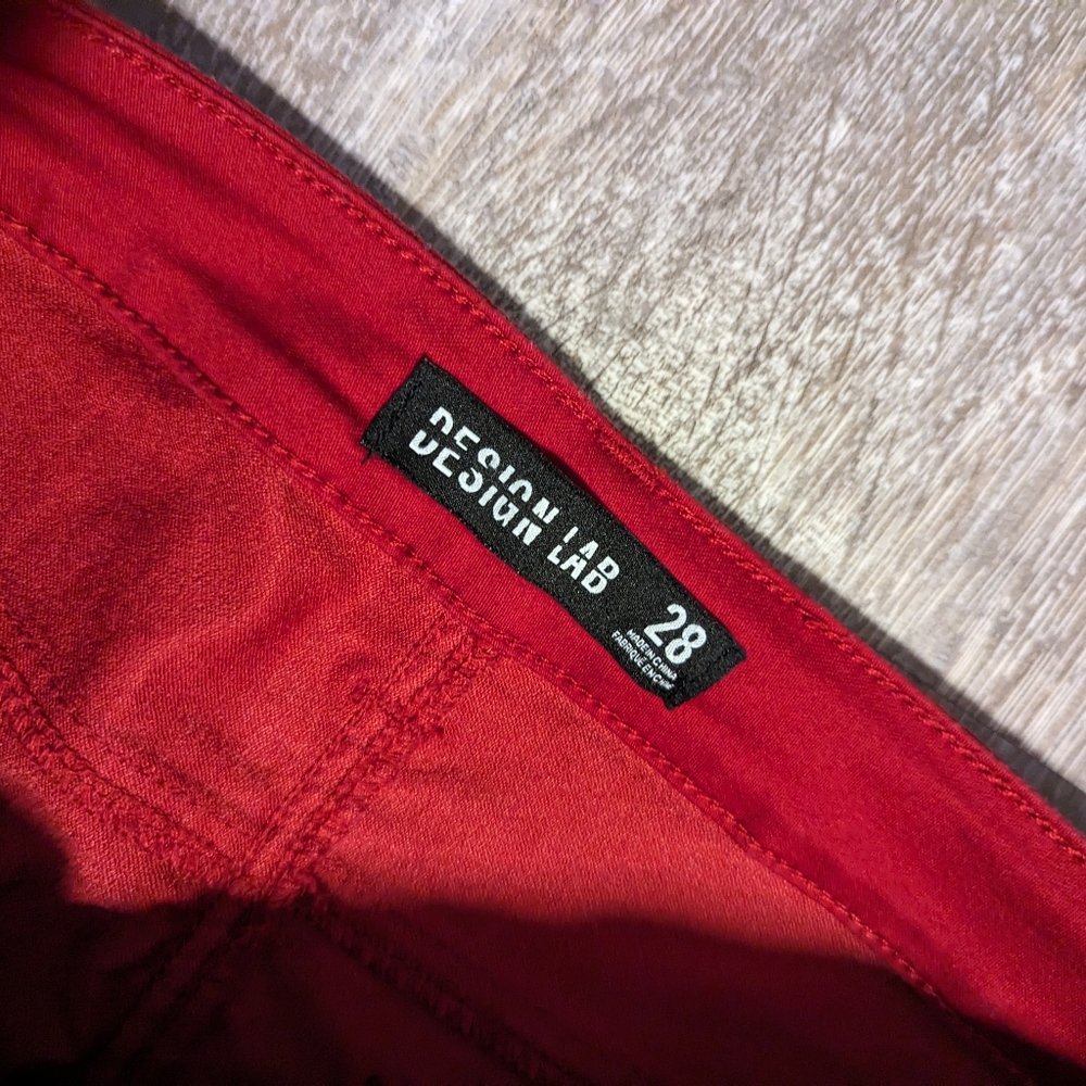 Design Lab 🍒 Red Pants - Picture 2 of 6